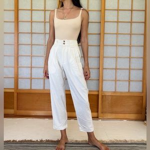 Brand new NA NIN raw silk trousers